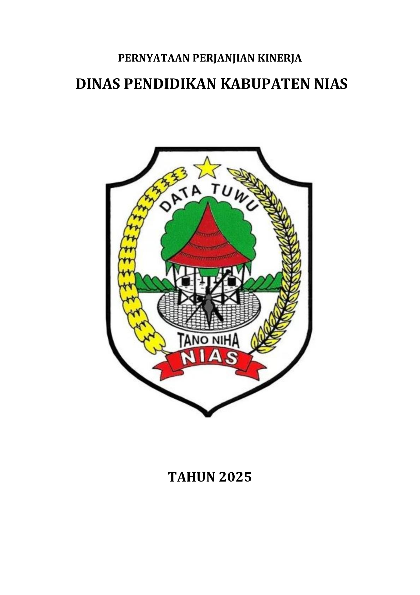 Perjanjian Kinerja Tahun 2025